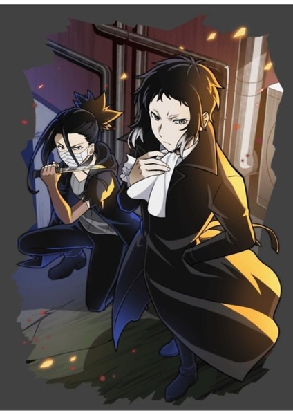 Akutagawa Ryuunosuke & Cin Tablo Ahşap Poster Dekoratif