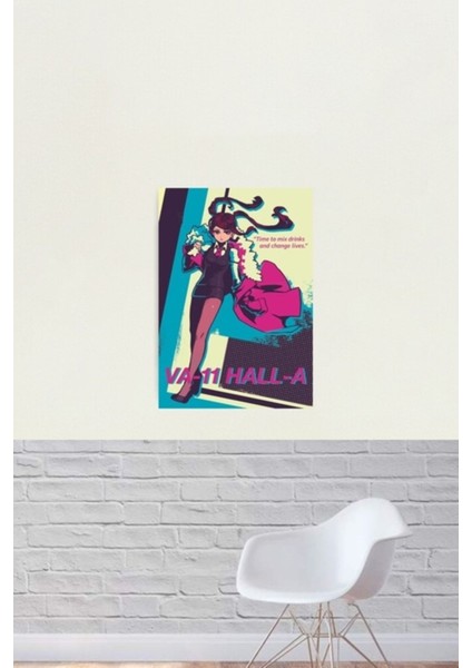 Jill (Va-11 Salon-A) Tablo Ahşap Poster Dekoratif