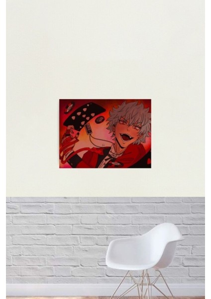 Kaidou x Kakegurui. (Sürüm 1) Tablo Ahşap Poster Dekoratif