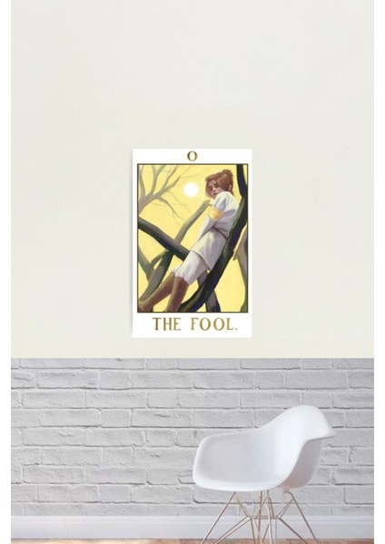 Aptal. Tablo Ahşap Poster Dekoratif