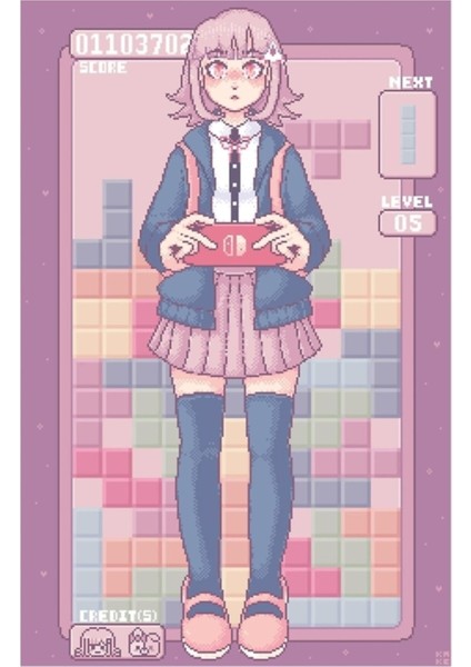 Ultimate Gamer: Chiaki Nanami Tablo Ahşap Poster Dekoratif