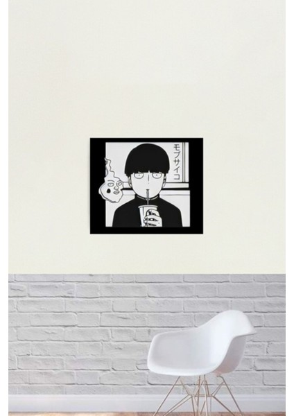 Mob Psycho Tablo Ahşap Poster Dekoratif