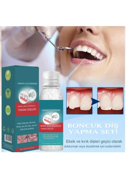 Diş Yapma Seti Dıy Boncuk Diş Yapma Seti Tamir Kiti Polimer 30 gr modelleri