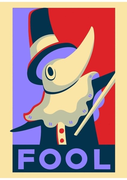 Excalibur Aptal Propaganda Tablo Ahşap Poster Dekoratif
