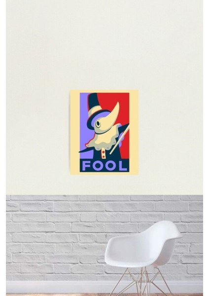 Excalibur Aptal Propaganda Tablo Ahşap Poster Dekoratif