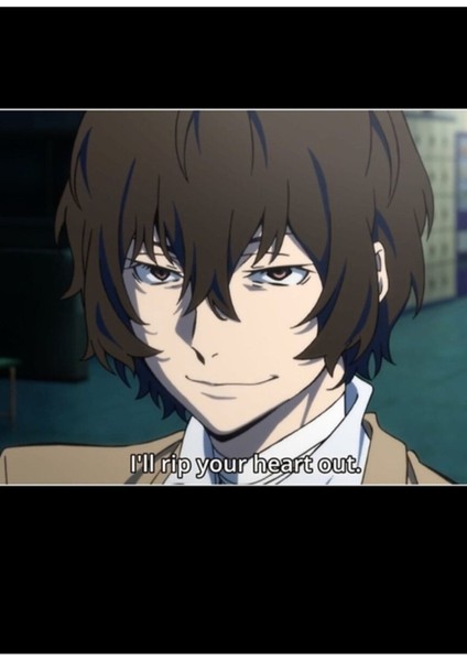Dazai Osamu Tablo Ahşap Poster Dekoratif