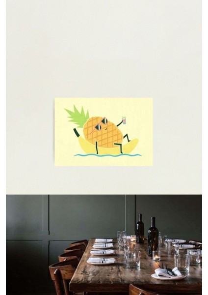 Yaz Chilin Tablo Ahşap Poster Dekoratif