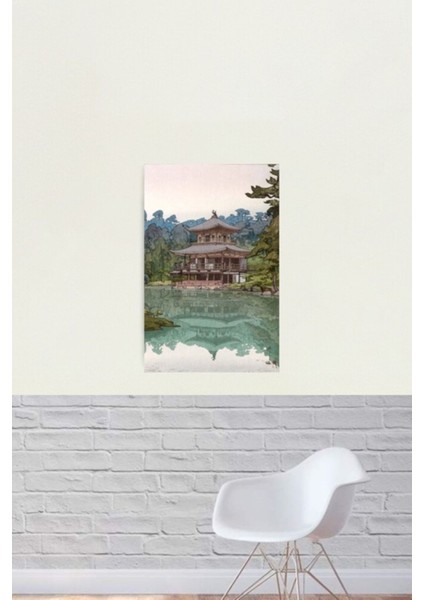 Yoshida Hiroshi - Altın Köşk - Kinkaku Tablo Ahşap Poster Dekoratif fiyatları
