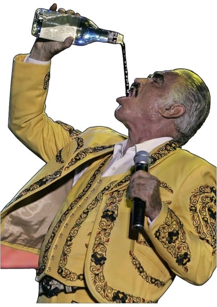 Vicente Fernandez - Tekila Tablo Ahşap Poster Dekoratif