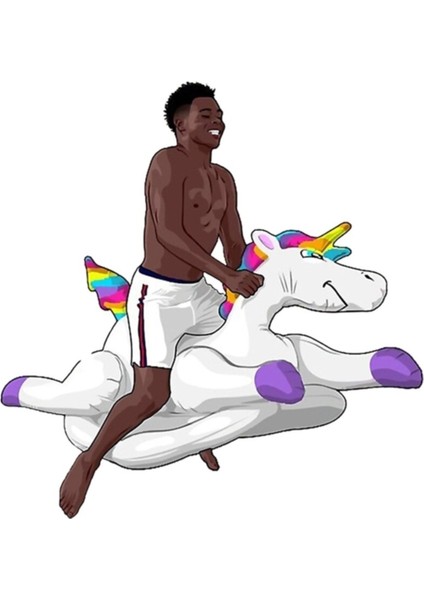 Saka Unicorn - Bukayo Saka Unicorn Tablo Ahşap Poster Dekoratif