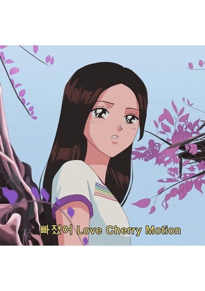 Loona Choerry - Love Cherry Motion 90'ların Animesi Tablo Ahşap Poster Dekoratif