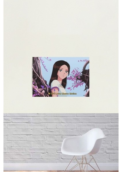 Loona Choerry - Love Cherry Motion 90'ların Animesi Tablo Ahşap Poster Dekoratif