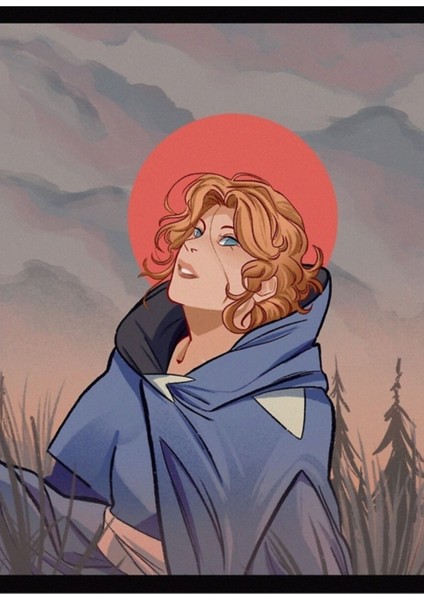 Castlevania - Sypha Illüstrasyon Tablo Ahşap Poster Dekoratif