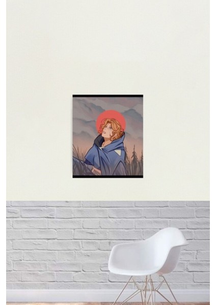 Castlevania - Sypha Illüstrasyon Tablo Ahşap Poster Dekoratif