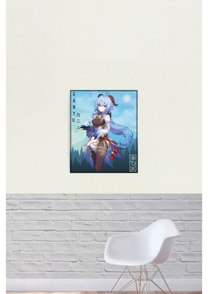 Ganyu Genshin Etkisi - Coco Keçisi Tablo Ahşap Poster Dekoratif fiyatları