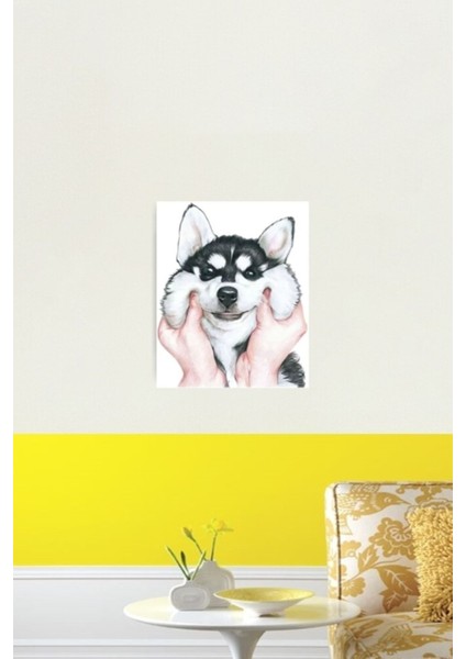 Husky Tablo Ahşap Poster Dekoratif fiyatları