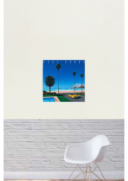 Hiroshi Nagai Sanat Baski Poster East Shore Vaporwave Estetik Tablo Ahşap Poster Dekoratif fiyatları