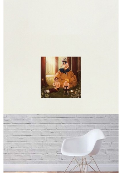 Yoldaşlar Tablo Ahşap Poster Dekoratif