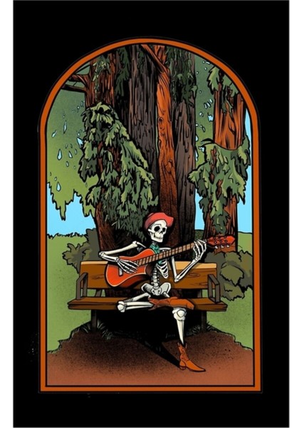 Müzik Adamı Tablo Ahşap Poster Dekoratif