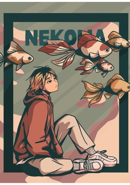 Kenma Kozume Tablo Ahşap Poster Dekoratif