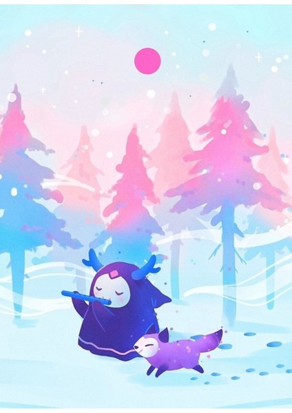 Kış Ruhu Tablo Ahşap Poster Dekoratif