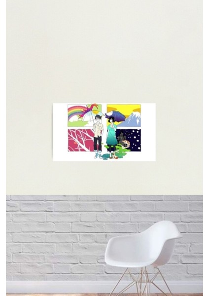 Tatami Gökadası- Kahraman ve Akashi Tablo Ahşap Poster Dekoratif fiyatları