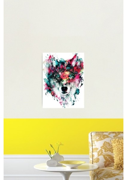 Wolf Iı Tablo Ahşap Poster Dekoratif fiyatları