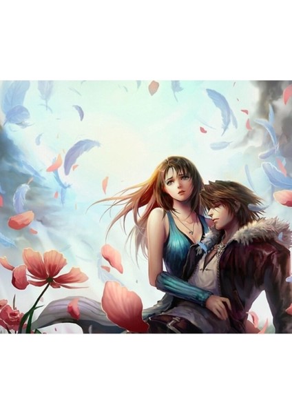 Squall Leonhart & Rinoa Heartilly Tablo Ahşap Poster Dekoratif