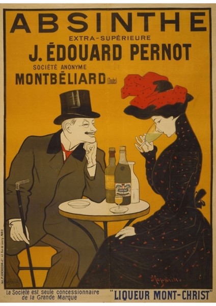 Leonetto Cappiello'dan 'absinthe' (Reprodüksiyon) Tablo Ahşap Poster Dekoratif