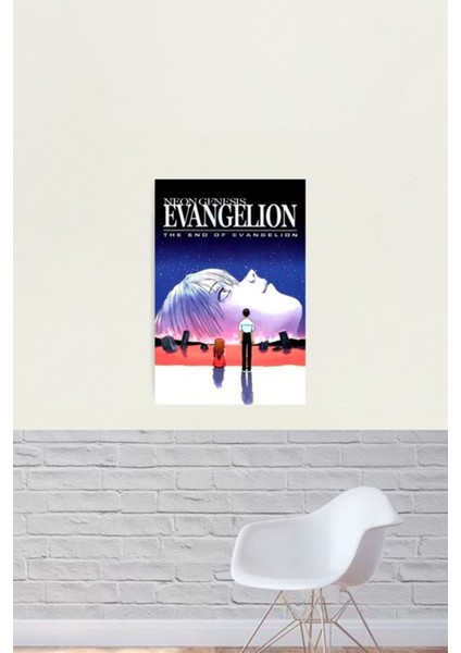 Neon Evangelion Son Tablo Ahşap Poster Dekoratif