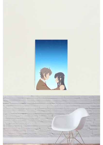 Seishun Buta Yarou Vektör Tablo Ahşap Poster Dekoratif fiyatları