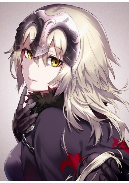 Kader Grand Order Jeanne D'arc Alter Tablo Ahşap Poster Dekoratif