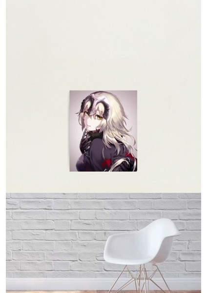 Kader Grand Order Jeanne D'arc Alter Tablo Ahşap Poster Dekoratif
