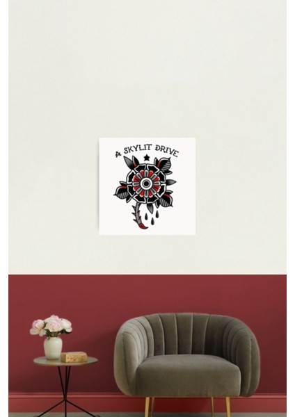 Bir Daire Içinde Koşmak Tablo Ahşap Poster Dekoratif