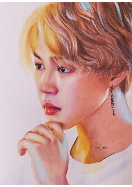 Jimin Tablo Ahşap Poster Dekoratif KOD5670