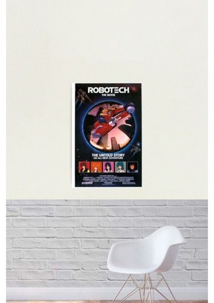 Robotech: Film Tablo Ahşap Poster Dekoratif