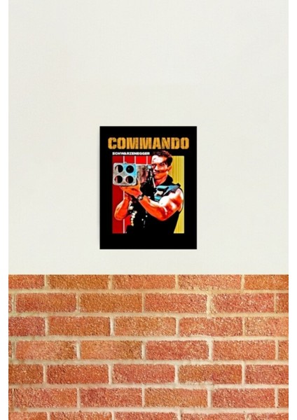 Komando Roketatar Tablo Ahşap Poster Dekoratif
