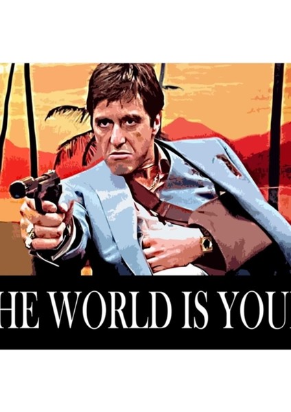 The World Is Yours Tablo Ahşap Poster Dekoratif