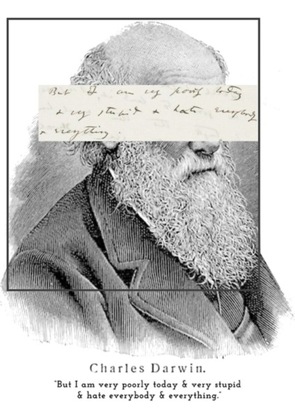 Charles Darwin Kendini Aptal Hissetmek Tablo Ahşap Poster Dekoratif