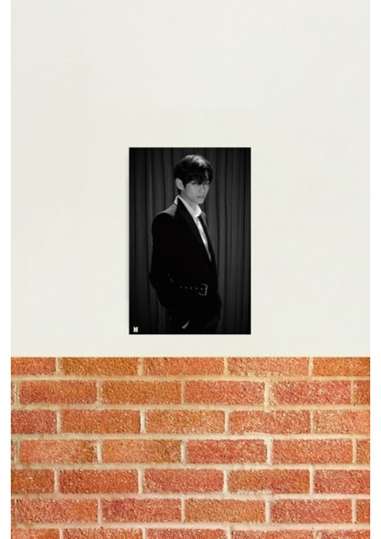 Bts V Map Of The Soul: 7 Yolculuk Tablo Ahşap Poster Dekoratif KOD795