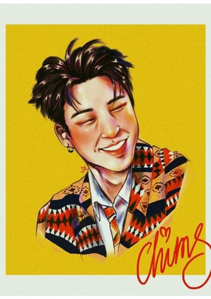 Bts Jımın Tablo Ahşap Poster Dekoratif KOD4973