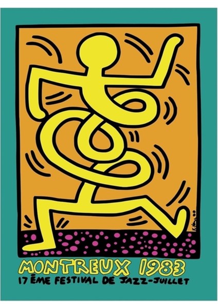 Montrö Caz Festivali 1983 Tablo Ahşap Poster Dekoratif