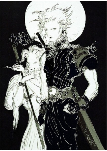 Yoshitaka Amano - Final Fantasy Vıı Tablo Ahşap Poster Dekoratif