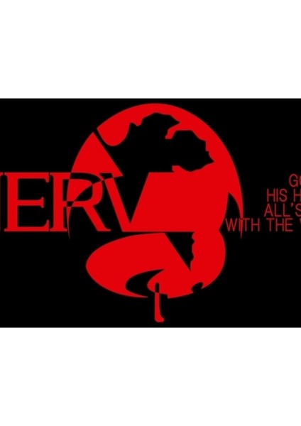 Nerv - Evangelion Tablo Ahşap Poster Dekoratif