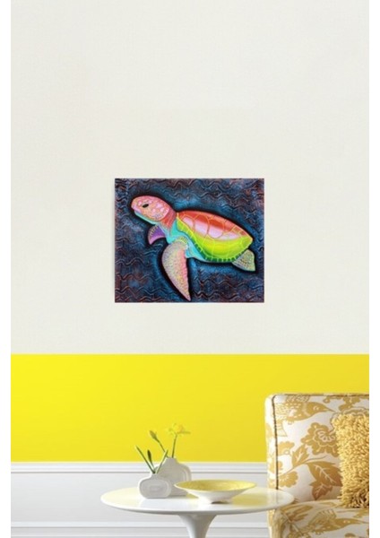 Kemp'in Ridley Deniz Kaplumbağası Tablo Ahşap Poster Dekoratif fiyatları