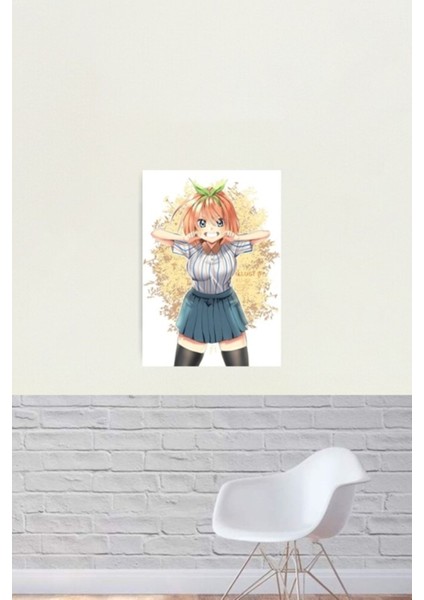 Yotsuba Nakano Tablo Ahşap Poster Dekoratif