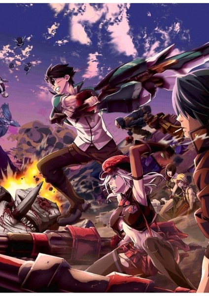 God Eater Tablo Ahşap Poster Dekoratif