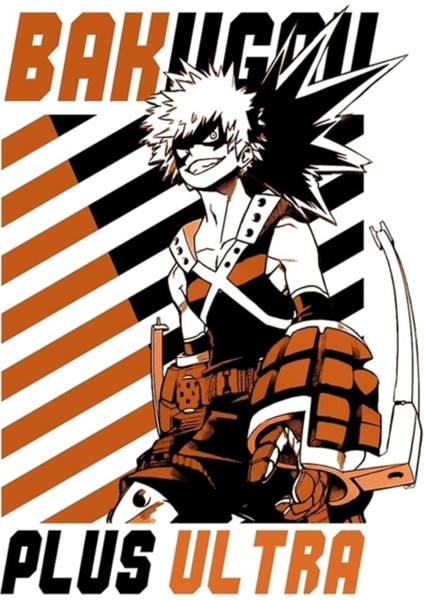 Katsuki Bakugou V2 Tablo Ahşap Poster Dekoratif