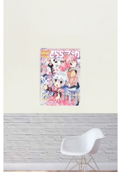 Madoka Magica Dergisi Tablo Ahşap Poster Dekoratif