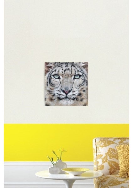 Vahşi Doğanın Yüzleri - Kar Leoparı Tablo Ahşap Poster Dekoratif fiyatları
